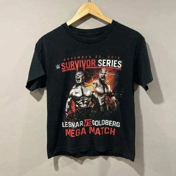 Lesnar vs. Goldberg 2016 WWE Wrestling T Shirt - Picture 1 of 6